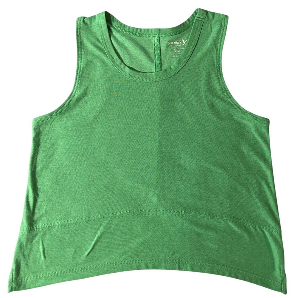 Youth Green Tank Top Active CloudMotion Green Racerback Performance Size M